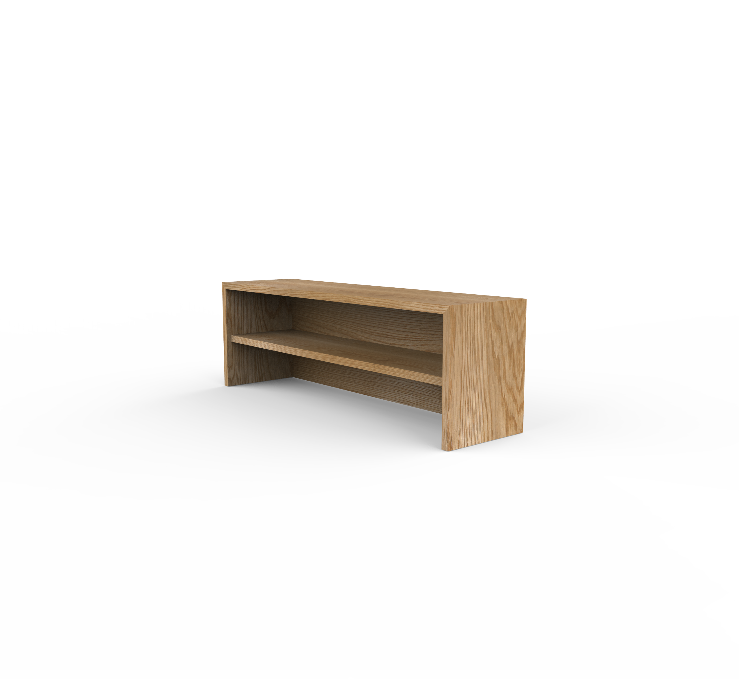 Waterfall Console (1 Shelf Closed)