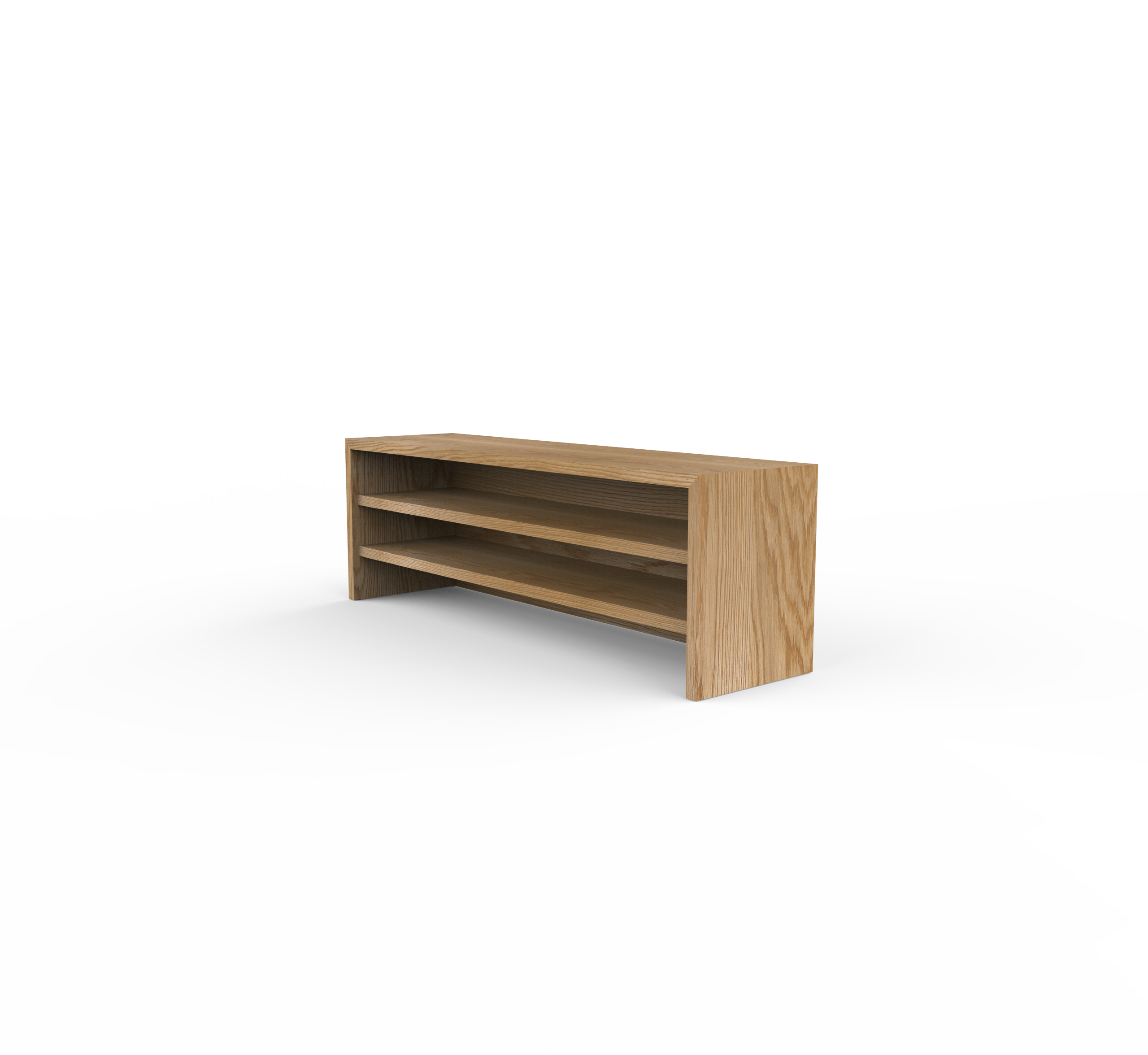 Waterfall Console (2 Shelf Closed)