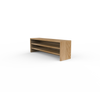 Waterfall Console (2 Shelf Closed)