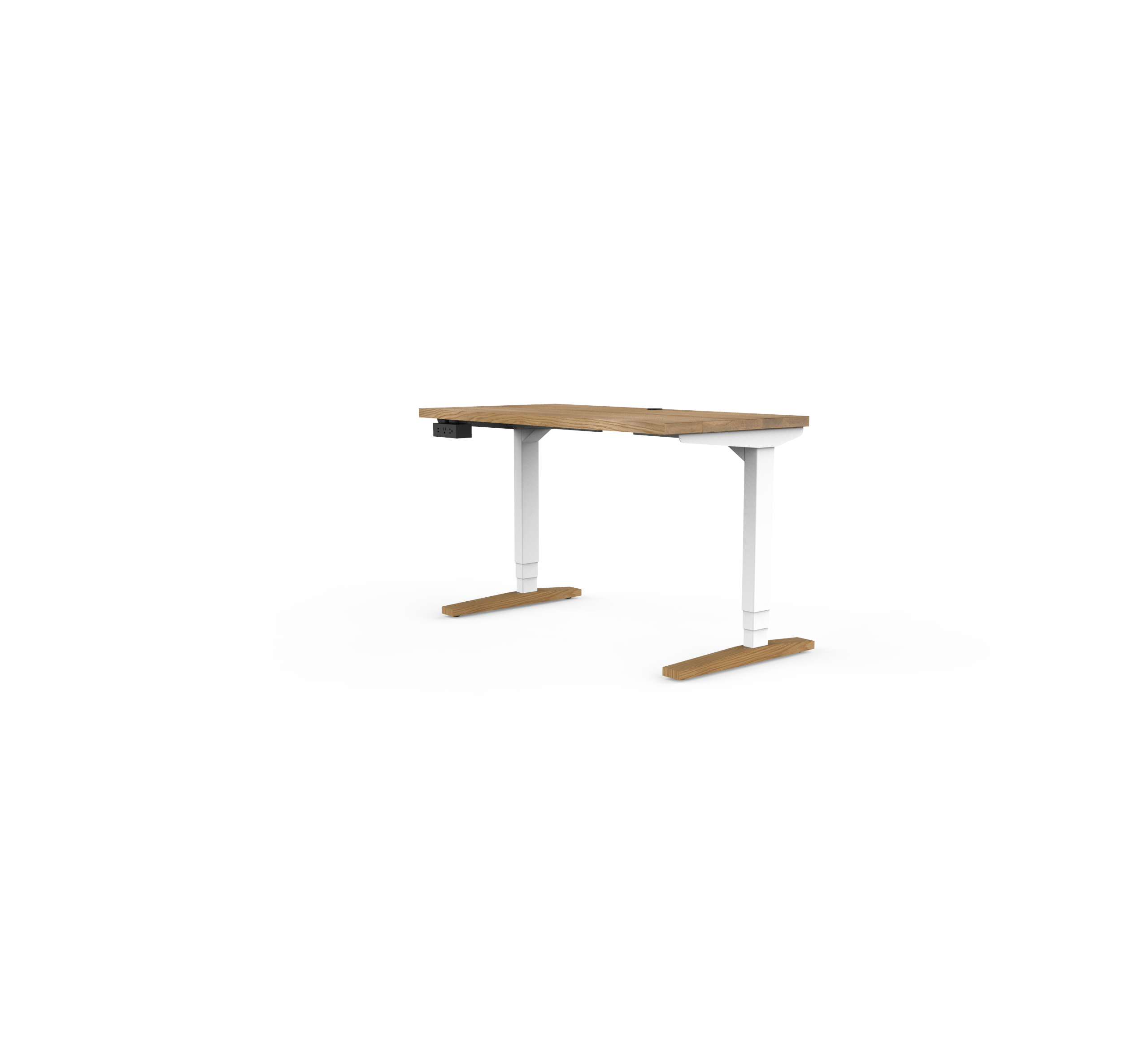 Rise Metal Desk White