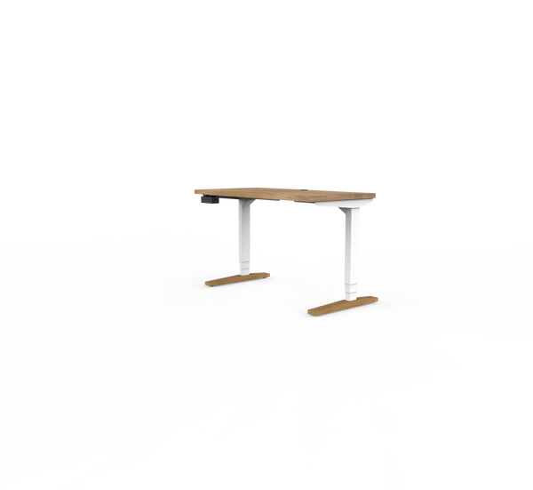 Rise Metal Desk White