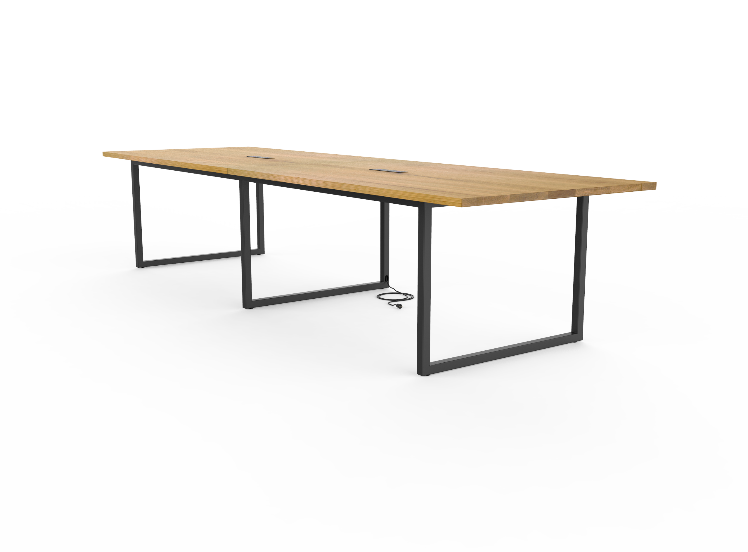 Vermont Farm Table Custom Wood Conference F150 003 White Oak 