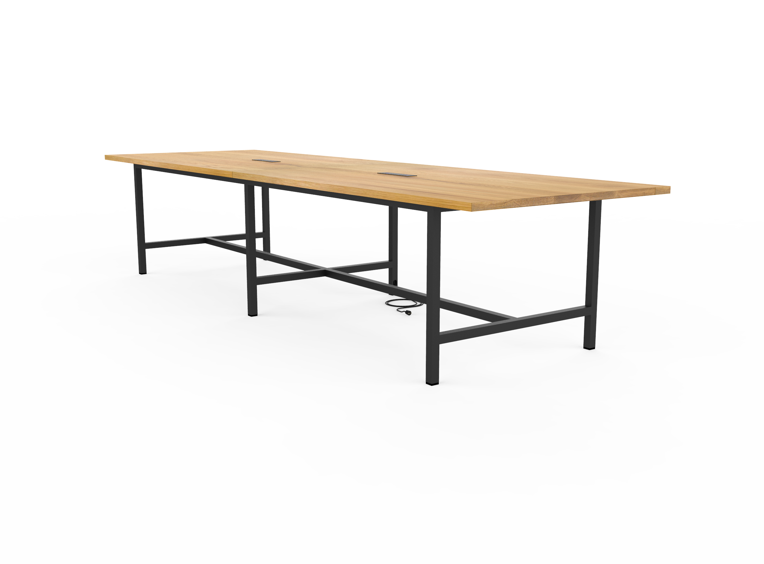 Vermont Farm Table Custom Wood Conference H150 003 White Oak 