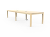 Vermont Farm Table Custom Wood Conference Parsons 003 White Oak Whitewashed 