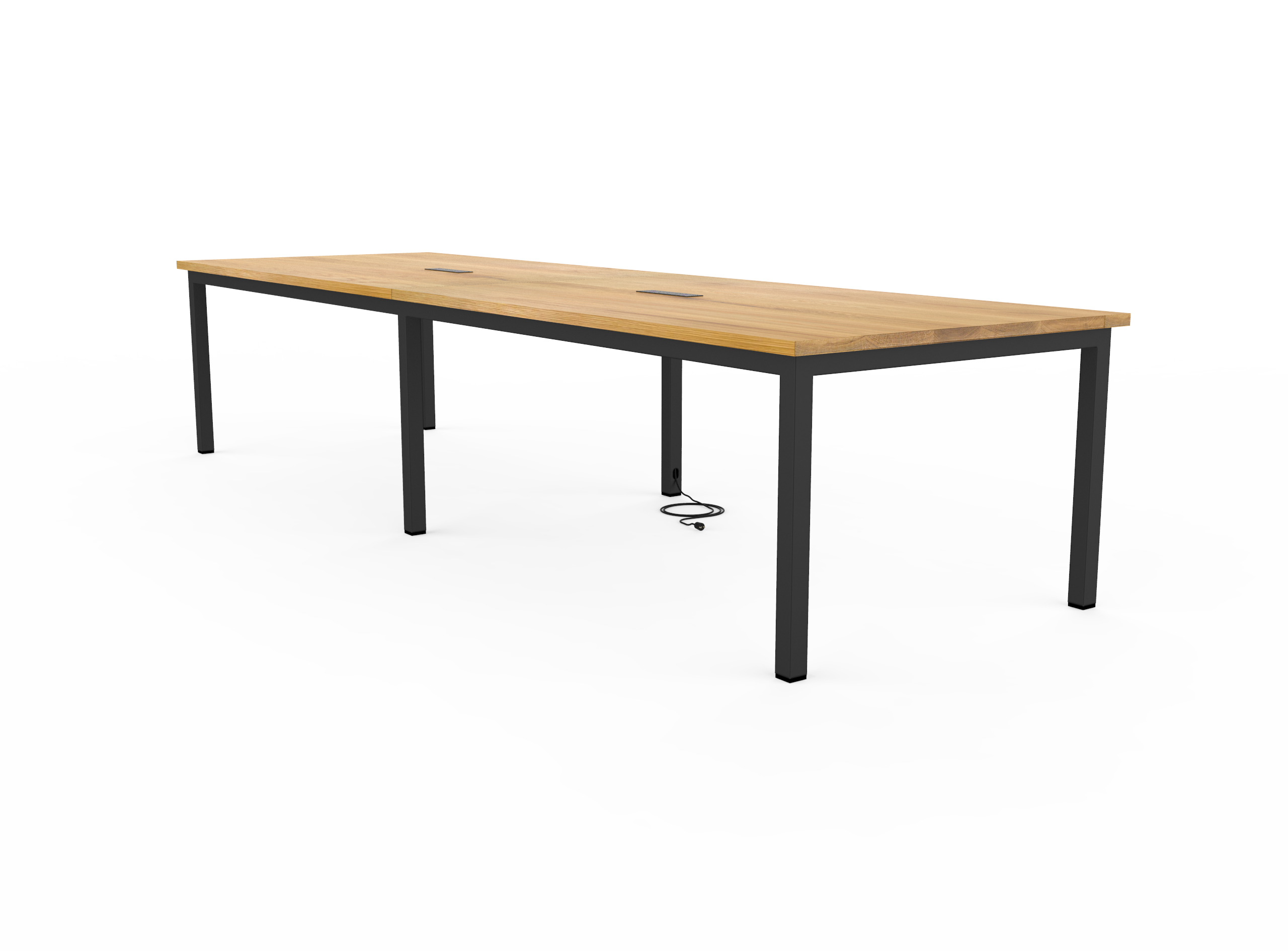 Vermont Farm Table Custom Wood Conference S200 003 White Oak 