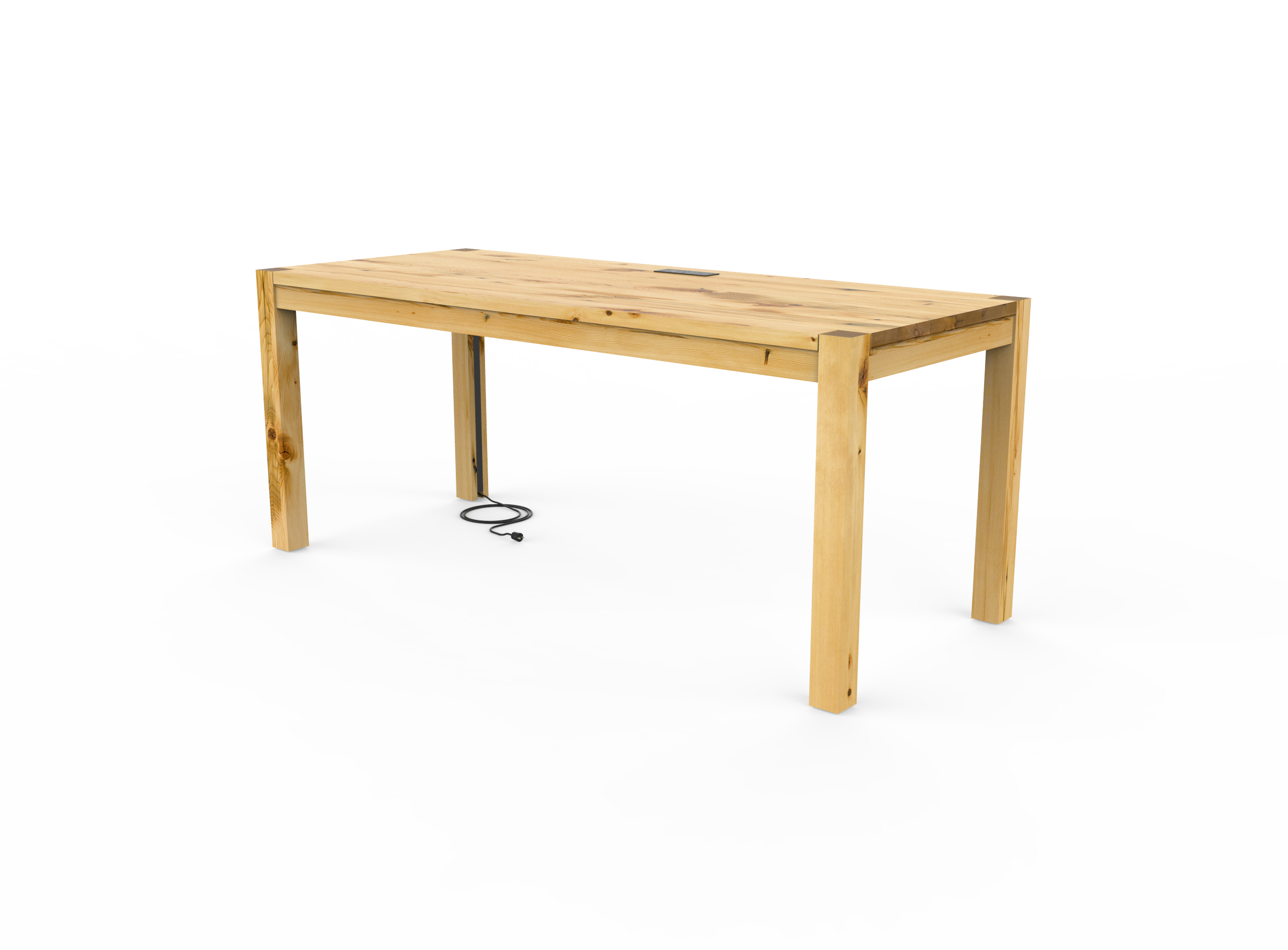 Vermont Farm Table Custom Wood Desk Parsons 30x72 003 Reclaimed Pine 