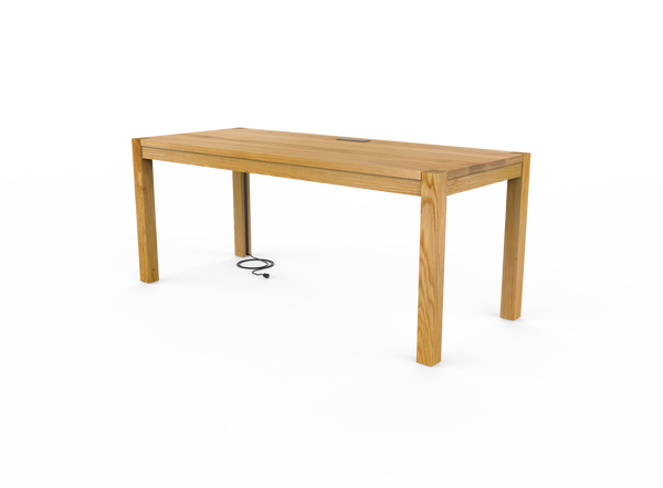 Vermont Farm Table Custom Wood Desk Parsons 30x72 003 White Oak 